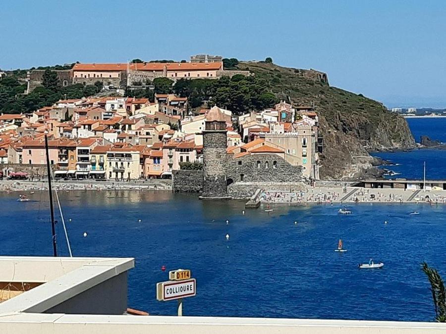Vue Imprenable - Piscine - Parking Prive - Terrasse - Collioure Leilighet Eksteriør bilde